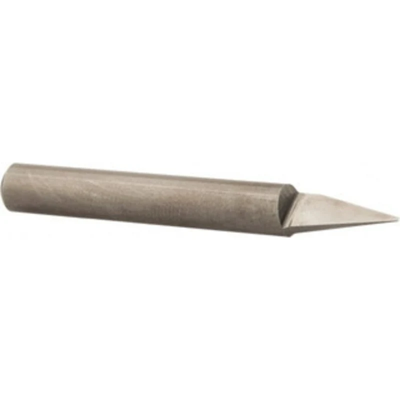 LMT Onsrud LP 30 1/4 Shank Diam, 0.03 Cut Diam, 2 OAL Conical Point Engraving Cutters Uncoated, 1/2 LOC, 1 Flute, 0.0...